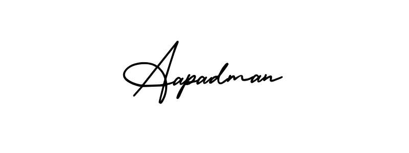 Create a beautiful signature design for name Aapadman. With this signature (AmerikaSignatureDemo-Regular) fonts, you can make a handwritten signature for free. Aapadman signature style 3 images and pictures png