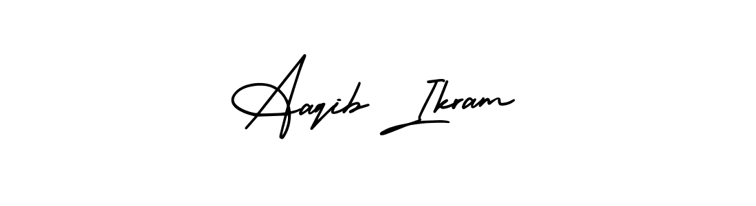 It looks lik you need a new signature style for name Aaqib Ikram. Design unique handwritten (AmerikaSignatureDemo-Regular) signature with our free signature maker in just a few clicks. Aaqib Ikram signature style 3 images and pictures png