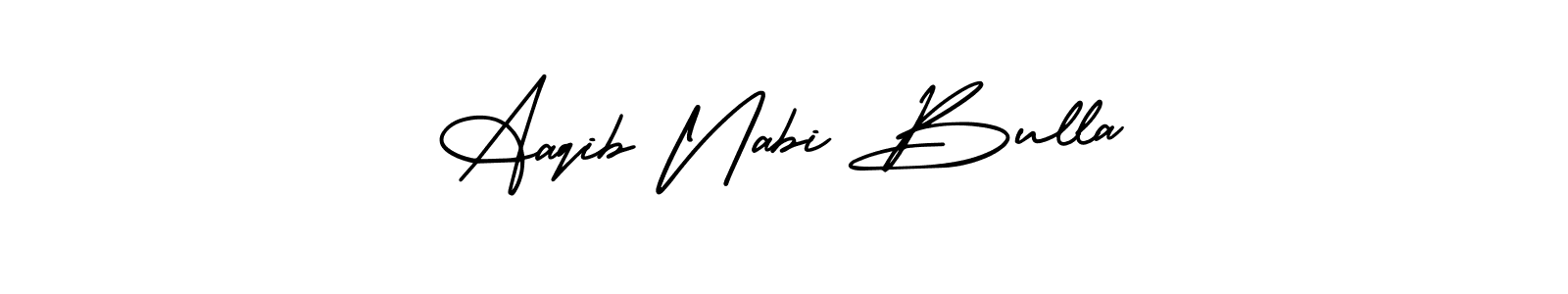 You can use this online signature creator to create a handwritten signature for the name Aaqib Nabi Bulla. This is the best online autograph maker. Aaqib Nabi Bulla signature style 3 images and pictures png