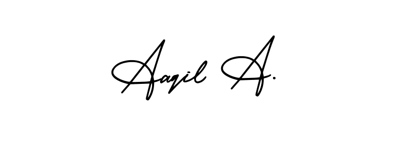 Best and Professional Signature Style for Aaqil A.. AmerikaSignatureDemo-Regular Best Signature Style Collection. Aaqil A. signature style 3 images and pictures png