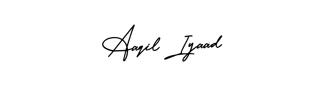 Create a beautiful signature design for name Aaqil Iyaad. With this signature (AmerikaSignatureDemo-Regular) fonts, you can make a handwritten signature for free. Aaqil Iyaad signature style 3 images and pictures png