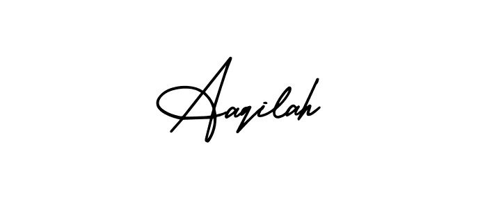 Make a beautiful signature design for name Aaqilah. Use this online signature maker to create a handwritten signature for free. Aaqilah signature style 3 images and pictures png