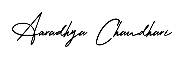 Turn your name Aaradhya Chaudhari into a signature brand with AmerikaSignatureDemo-Regular styling. Download in standard PNG or transparent format anytime. Aaradhya Chaudhari signature style 3 images and pictures png