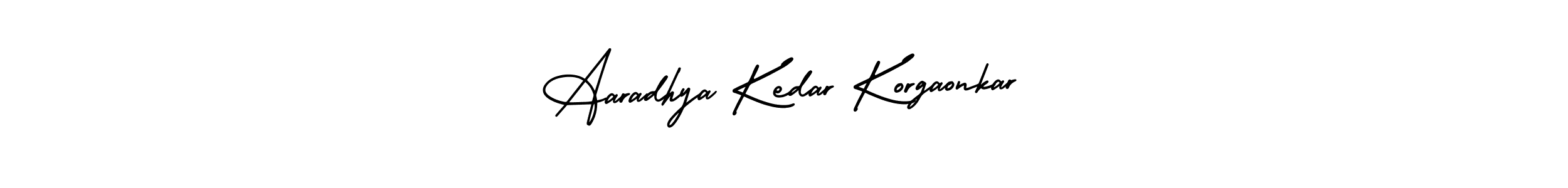 It looks lik you need a new signature style for name Aaradhya Kedar Korgaonkar. Design unique handwritten (AmerikaSignatureDemo-Regular) signature with our free signature maker in just a few clicks. Aaradhya Kedar Korgaonkar signature style 3 images and pictures png