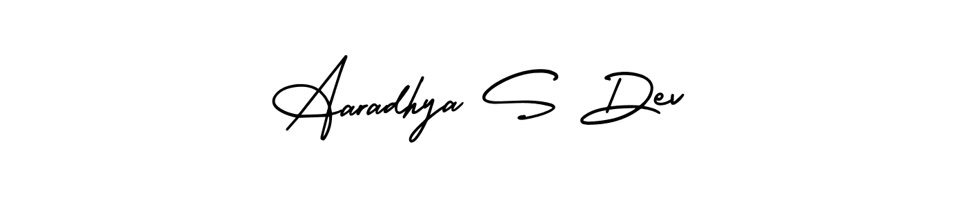 Make a short Aaradhya S Dev signature style. Manage your documents anywhere anytime using AmerikaSignatureDemo-Regular. Create and add eSignatures, submit forms, share and send files easily. Aaradhya S Dev signature style 3 images and pictures png