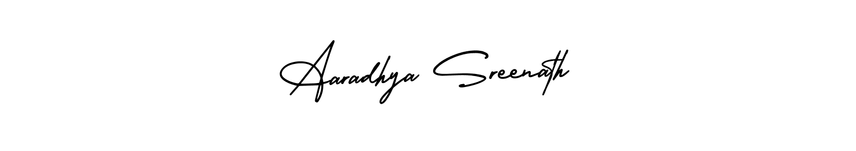 Make a beautiful signature design for name Aaradhya Sreenath. Use this online signature maker to create a handwritten signature for free. Aaradhya Sreenath signature style 3 images and pictures png