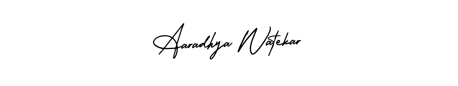 Design your own signature with our free online signature maker. With this signature software, you can create a handwritten (AmerikaSignatureDemo-Regular) signature for name Aaradhya Watekar. Aaradhya Watekar signature style 3 images and pictures png