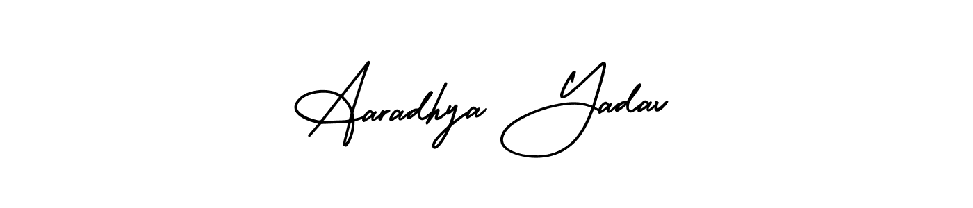 Check out images of Autograph of Aaradhya Yadav name. Actor Aaradhya Yadav Signature Style. AmerikaSignatureDemo-Regular is a professional sign style online. Aaradhya Yadav signature style 3 images and pictures png