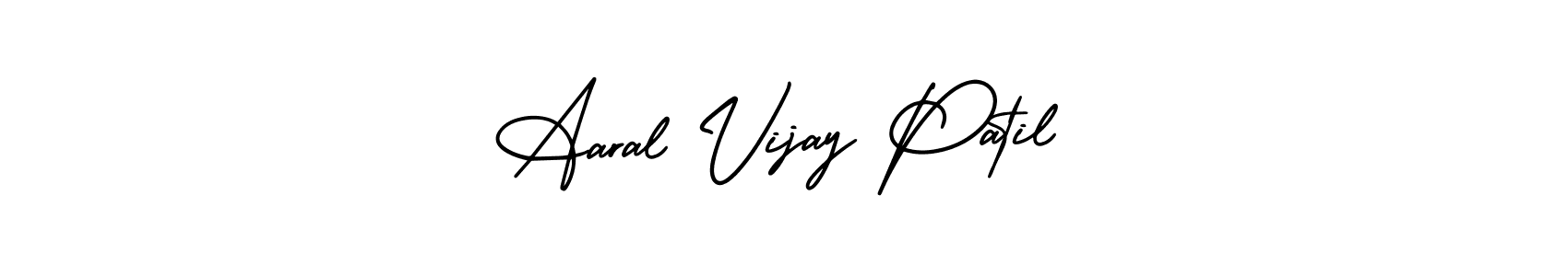 Make a short Aaral Vijay Patil signature style. Manage your documents anywhere anytime using AmerikaSignatureDemo-Regular. Create and add eSignatures, submit forms, share and send files easily. Aaral Vijay Patil signature style 3 images and pictures png