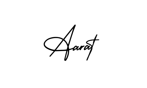 Make a beautiful signature design for name Aarat. With this signature (AmerikaSignatureDemo-Regular) style, you can create a handwritten signature for free. Aarat signature style 3 images and pictures png