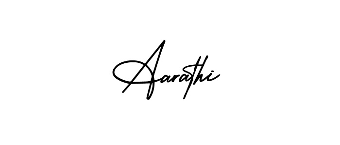 Use a signature maker to create a handwritten signature online. With this signature software, you can design (AmerikaSignatureDemo-Regular) your own signature for name Aarathi. Aarathi signature style 3 images and pictures png