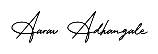 Here are the top professional signature styles for the name Aarav Adhangale. These are the best autograph styles you can use for your name. Aarav Adhangale signature style 3 images and pictures png