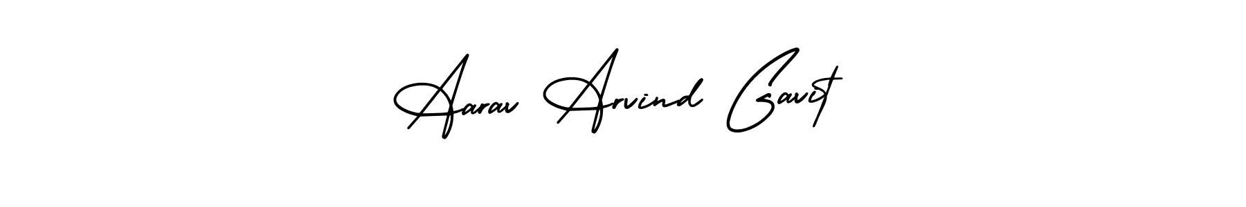 Create a beautiful signature design for name Aarav Arvind Gavit. With this signature (AmerikaSignatureDemo-Regular) fonts, you can make a handwritten signature for free. Aarav Arvind Gavit signature style 3 images and pictures png