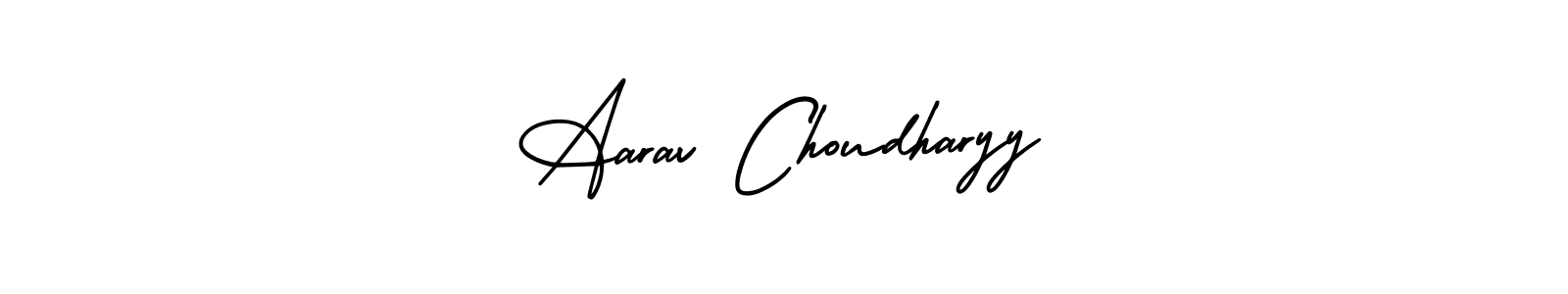 How to make Aarav Choudharyy signature? AmerikaSignatureDemo-Regular is a professional autograph style. Create handwritten signature for Aarav Choudharyy name. Aarav Choudharyy signature style 3 images and pictures png