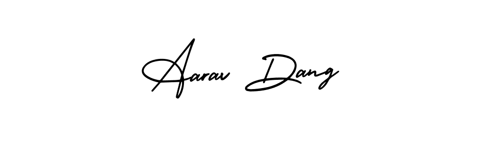 Best and Professional Signature Style for Aarav Dang. AmerikaSignatureDemo-Regular Best Signature Style Collection. Aarav Dang signature style 3 images and pictures png