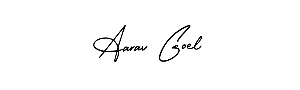 Also You can easily find your signature by using the search form. We will create Aarav Goel name handwritten signature images for you free of cost using AmerikaSignatureDemo-Regular sign style. Aarav Goel signature style 3 images and pictures png