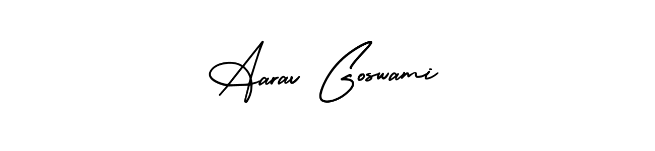 It looks lik you need a new signature style for name Aarav Goswami. Design unique handwritten (AmerikaSignatureDemo-Regular) signature with our free signature maker in just a few clicks. Aarav Goswami signature style 3 images and pictures png