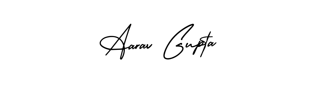 Create a beautiful signature design for name Aarav Gupta. With this signature (AmerikaSignatureDemo-Regular) fonts, you can make a handwritten signature for free. Aarav Gupta signature style 3 images and pictures png