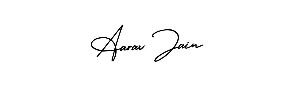 Use a signature maker to create a handwritten signature online. With this signature software, you can design (AmerikaSignatureDemo-Regular) your own signature for name Aarav Jain. Aarav Jain signature style 3 images and pictures png