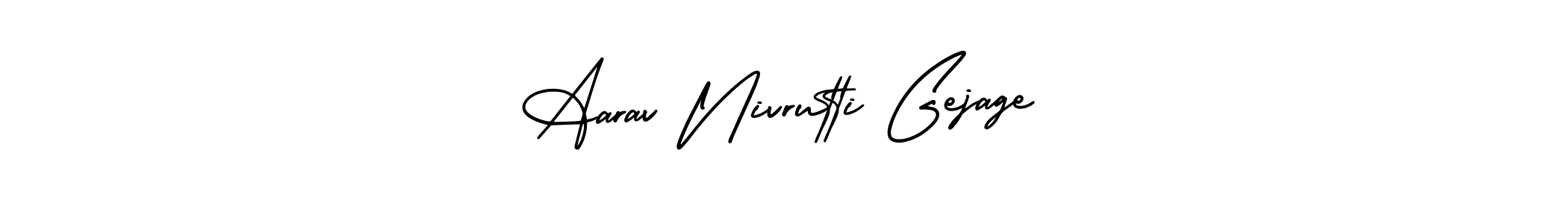 Also You can easily find your signature by using the search form. We will create Aarav Nivrutti Gejage name handwritten signature images for you free of cost using AmerikaSignatureDemo-Regular sign style. Aarav Nivrutti Gejage signature style 3 images and pictures png