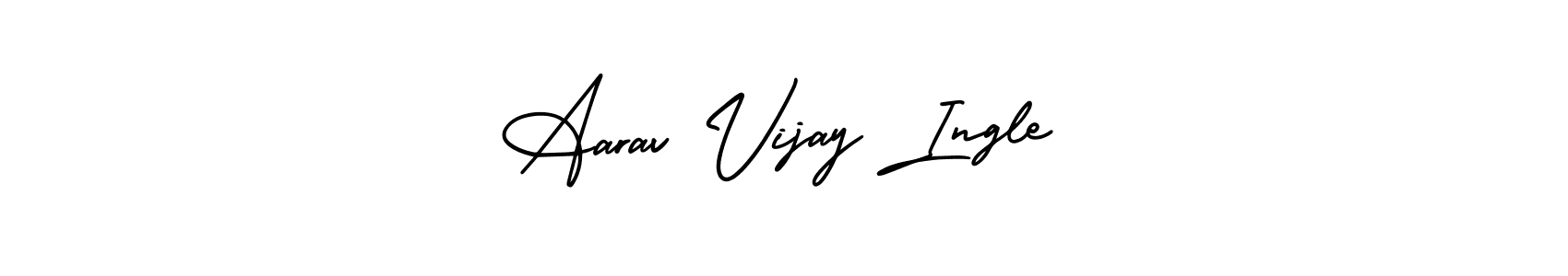 Check out images of Autograph of Aarav Vijay Ingle name. Actor Aarav Vijay Ingle Signature Style. AmerikaSignatureDemo-Regular is a professional sign style online. Aarav Vijay Ingle signature style 3 images and pictures png