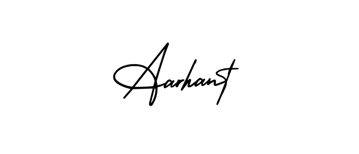 Similarly AmerikaSignatureDemo-Regular is the best handwritten signature design. Signature creator online .You can use it as an online autograph creator for name Aarhant. Aarhant signature style 3 images and pictures png