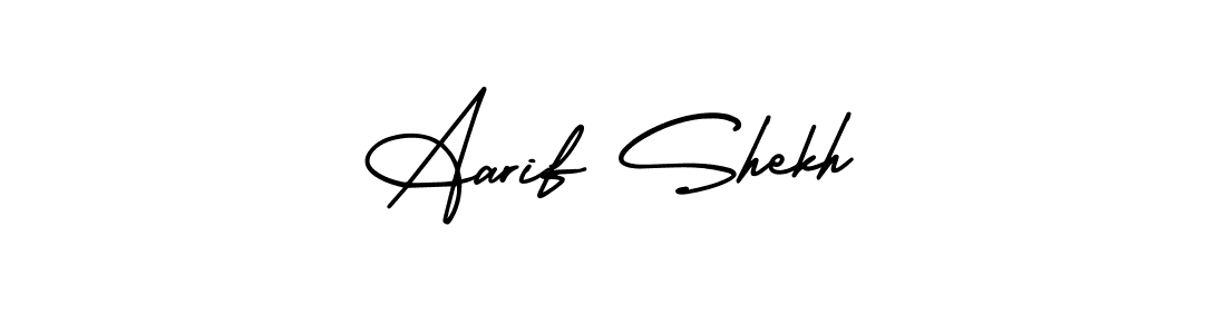AmerikaSignatureDemo-Regular is a professional signature style that is perfect for those who want to add a touch of class to their signature. It is also a great choice for those who want to make their signature more unique. Get Aarif Shekh name to fancy signature for free. Aarif Shekh signature style 3 images and pictures png