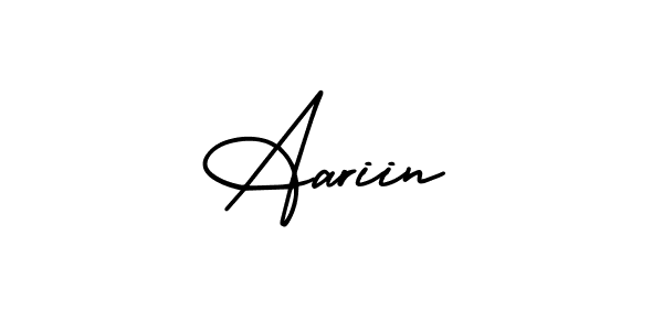How to make Aariin signature? AmerikaSignatureDemo-Regular is a professional autograph style. Create handwritten signature for Aariin name. Aariin signature style 3 images and pictures png