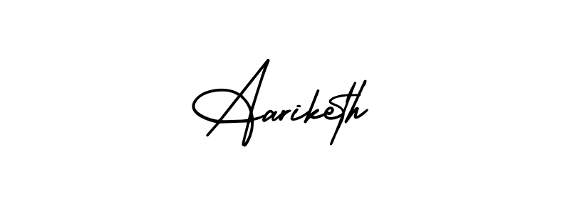 How to make Aariketh signature? AmerikaSignatureDemo-Regular is a professional autograph style. Create handwritten signature for Aariketh name. Aariketh signature style 3 images and pictures png