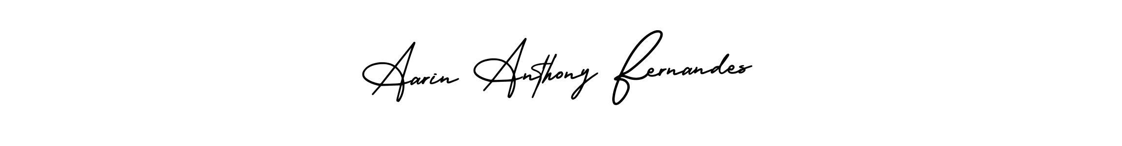 Design your own signature with our free online signature maker. With this signature software, you can create a handwritten (AmerikaSignatureDemo-Regular) signature for name Aarin Anthony Fernandes. Aarin Anthony Fernandes signature style 3 images and pictures png