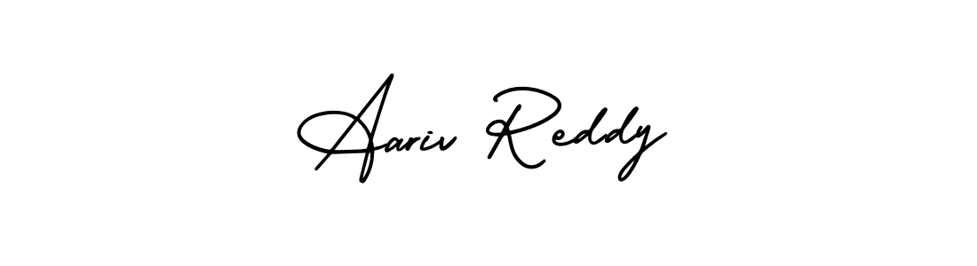 Design your own signature with our free online signature maker. With this signature software, you can create a handwritten (AmerikaSignatureDemo-Regular) signature for name Aariv Reddy. Aariv Reddy signature style 3 images and pictures png