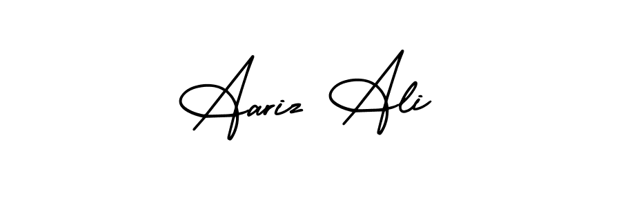How to make Aariz Ali signature? AmerikaSignatureDemo-Regular is a professional autograph style. Create handwritten signature for Aariz Ali name. Aariz Ali signature style 3 images and pictures png