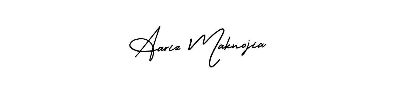 Make a beautiful signature design for name Aariz Maknojia. Use this online signature maker to create a handwritten signature for free. Aariz Maknojia signature style 3 images and pictures png