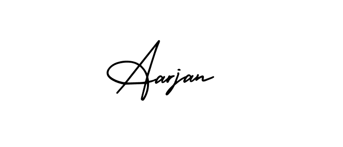 How to Draw Aarjan  signature style? AmerikaSignatureDemo-Regular is a latest design signature styles for name Aarjan . Aarjan  signature style 3 images and pictures png