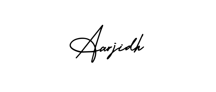 How to Draw Aarjidh signature style? AmerikaSignatureDemo-Regular is a latest design signature styles for name Aarjidh. Aarjidh signature style 3 images and pictures png