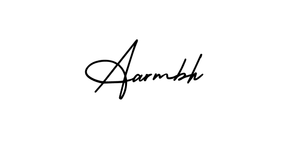 It looks lik you need a new signature style for name Aarmbh. Design unique handwritten (AmerikaSignatureDemo-Regular) signature with our free signature maker in just a few clicks. Aarmbh signature style 3 images and pictures png