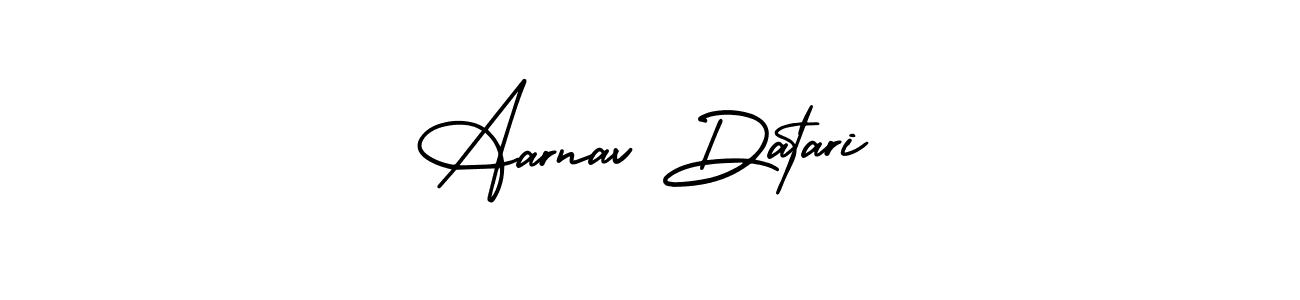 Aarnav Datari stylish signature style. Best Handwritten Sign (AmerikaSignatureDemo-Regular) for my name. Handwritten Signature Collection Ideas for my name Aarnav Datari. Aarnav Datari signature style 3 images and pictures png