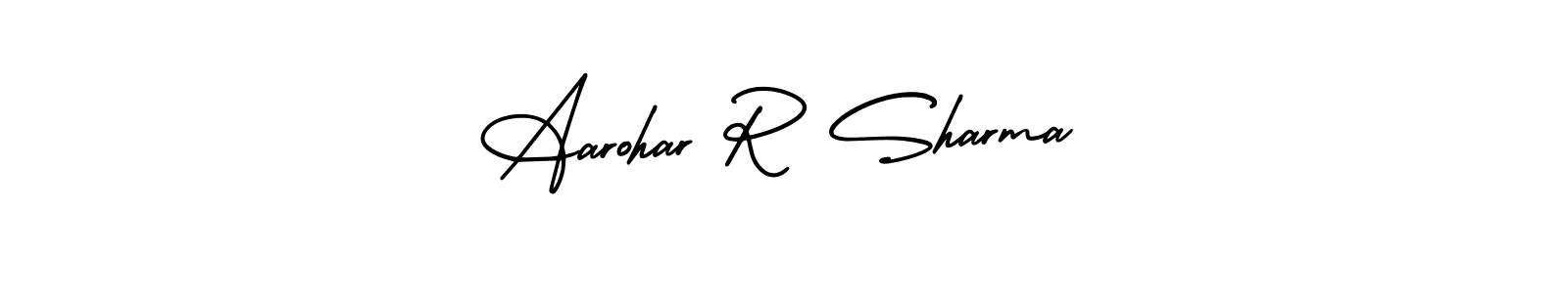 Make a beautiful signature design for name Aarohar R Sharma. With this signature (AmerikaSignatureDemo-Regular) style, you can create a handwritten signature for free. Aarohar R Sharma signature style 3 images and pictures png