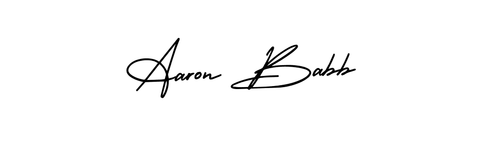 How to Draw Aaron Babb signature style? AmerikaSignatureDemo-Regular is a latest design signature styles for name Aaron Babb. Aaron Babb signature style 3 images and pictures png