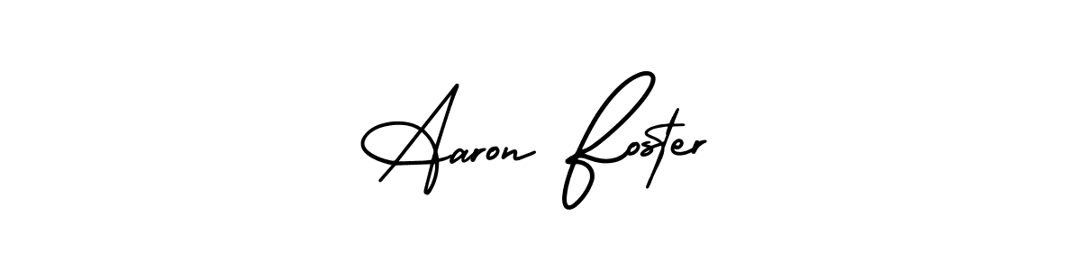 The best way (AmerikaSignatureDemo-Regular) to make a short signature is to pick only two or three words in your name. The name Aaron Foster include a total of six letters. For converting this name. Aaron Foster signature style 3 images and pictures png