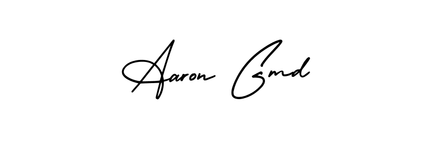 if you are searching for the best signature style for your name Aaron Gmd. so please give up your signature search. here we have designed multiple signature styles  using AmerikaSignatureDemo-Regular. Aaron Gmd signature style 3 images and pictures png