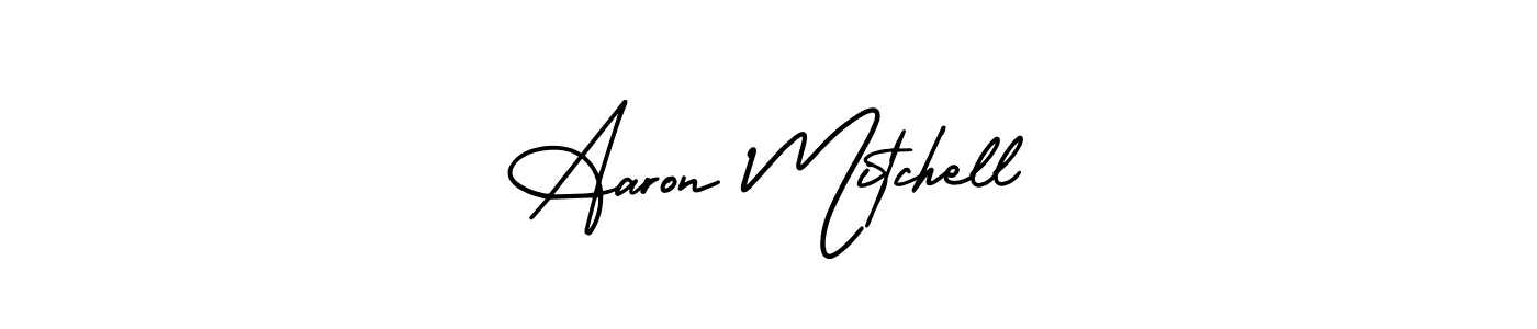 Design your own signature with our free online signature maker. With this signature software, you can create a handwritten (AmerikaSignatureDemo-Regular) signature for name Aaron Mitchell. Aaron Mitchell signature style 3 images and pictures png
