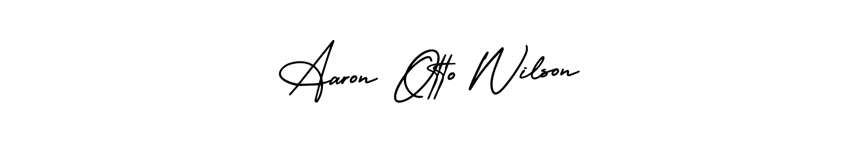 You can use this online signature creator to create a handwritten signature for the name Aaron Otto Wilson. This is the best online autograph maker. Aaron Otto Wilson signature style 3 images and pictures png