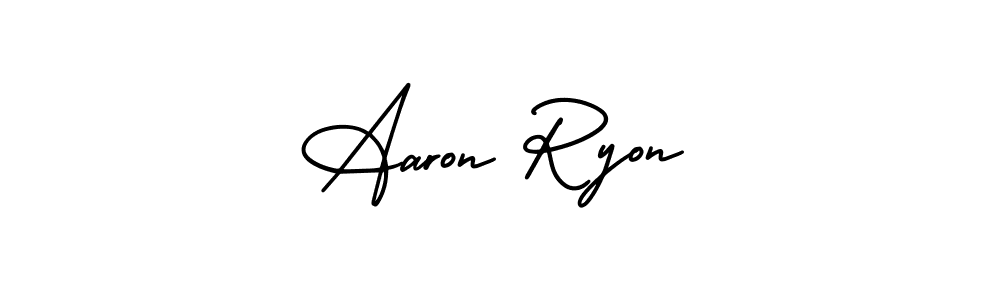 Make a short Aaron Ryon signature style. Manage your documents anywhere anytime using AmerikaSignatureDemo-Regular. Create and add eSignatures, submit forms, share and send files easily. Aaron Ryon signature style 3 images and pictures png