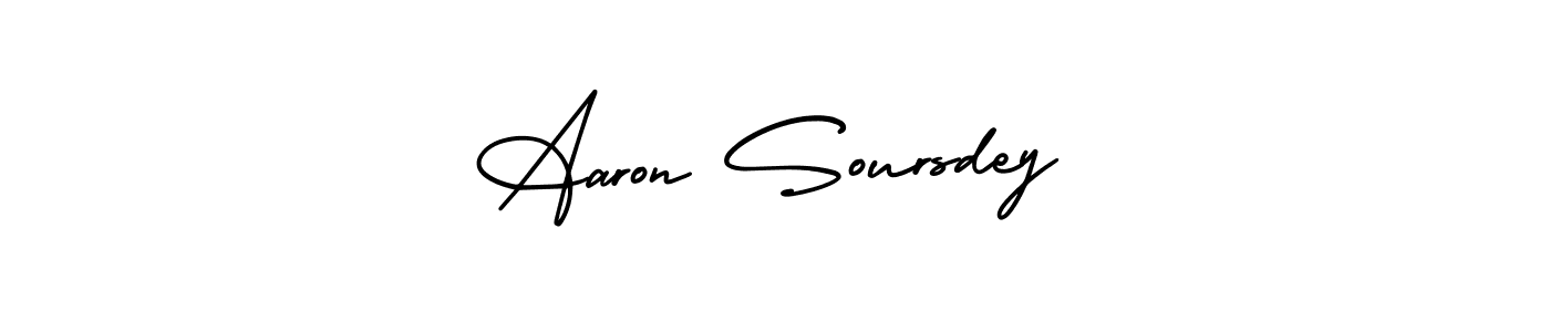 Best and Professional Signature Style for Aaron Soursdey. AmerikaSignatureDemo-Regular Best Signature Style Collection. Aaron Soursdey signature style 3 images and pictures png