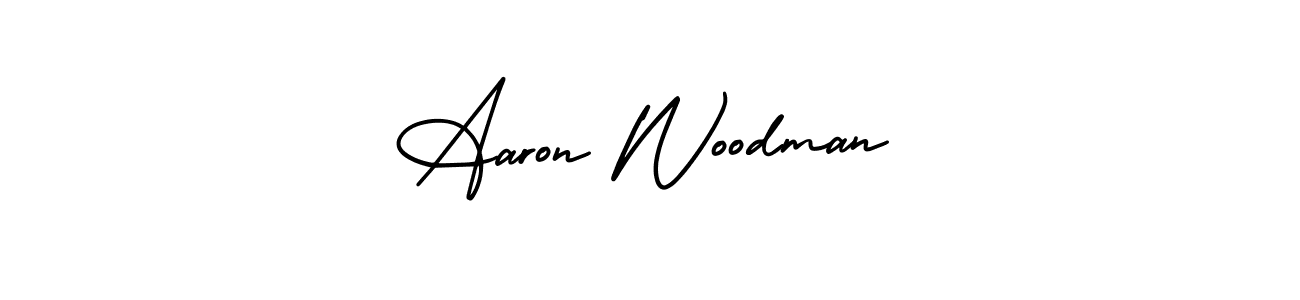 Use a signature maker to create a handwritten signature online. With this signature software, you can design (AmerikaSignatureDemo-Regular) your own signature for name Aaron Woodman. Aaron Woodman signature style 3 images and pictures png