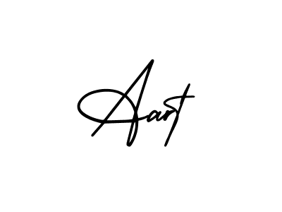 Use a signature maker to create a handwritten signature online. With this signature software, you can design (AmerikaSignatureDemo-Regular) your own signature for name Aart. Aart signature style 3 images and pictures png