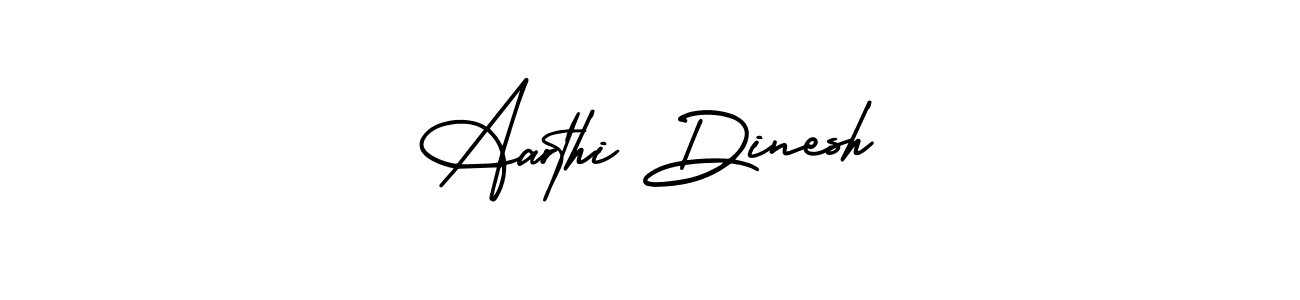 Use a signature maker to create a handwritten signature online. With this signature software, you can design (AmerikaSignatureDemo-Regular) your own signature for name Aarthi Dinesh. Aarthi Dinesh signature style 3 images and pictures png