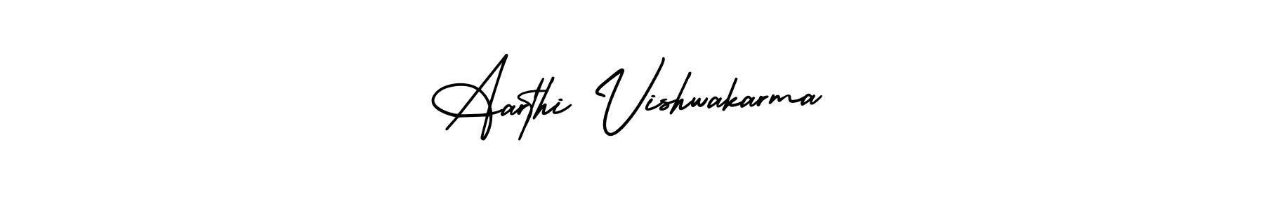 Aarthi Vishwakarma stylish signature style. Best Handwritten Sign (AmerikaSignatureDemo-Regular) for my name. Handwritten Signature Collection Ideas for my name Aarthi Vishwakarma. Aarthi Vishwakarma signature style 3 images and pictures png