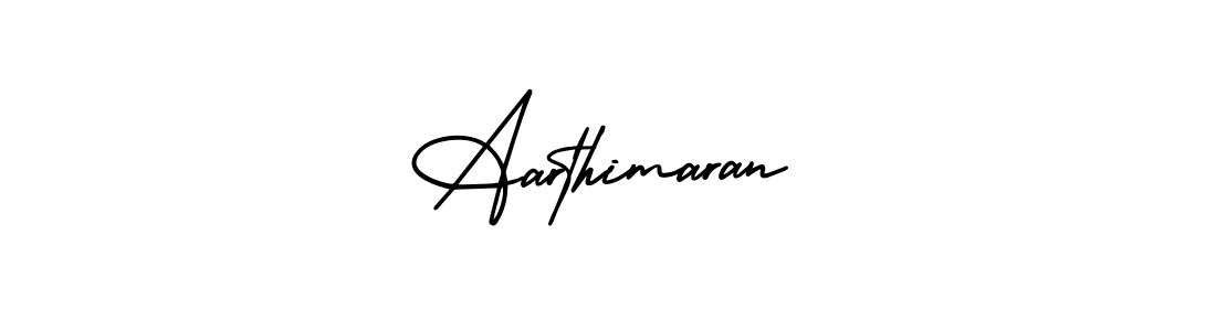 Make a beautiful signature design for name Aarthimaran. With this signature (AmerikaSignatureDemo-Regular) style, you can create a handwritten signature for free. Aarthimaran signature style 3 images and pictures png